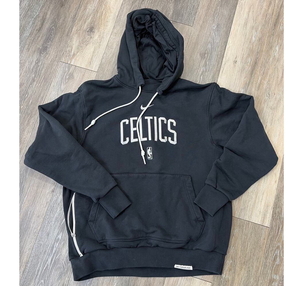 Nike Boston Celtics NBA Hoodie Men’s Large Tall Black Pullover Sweatshirt LT